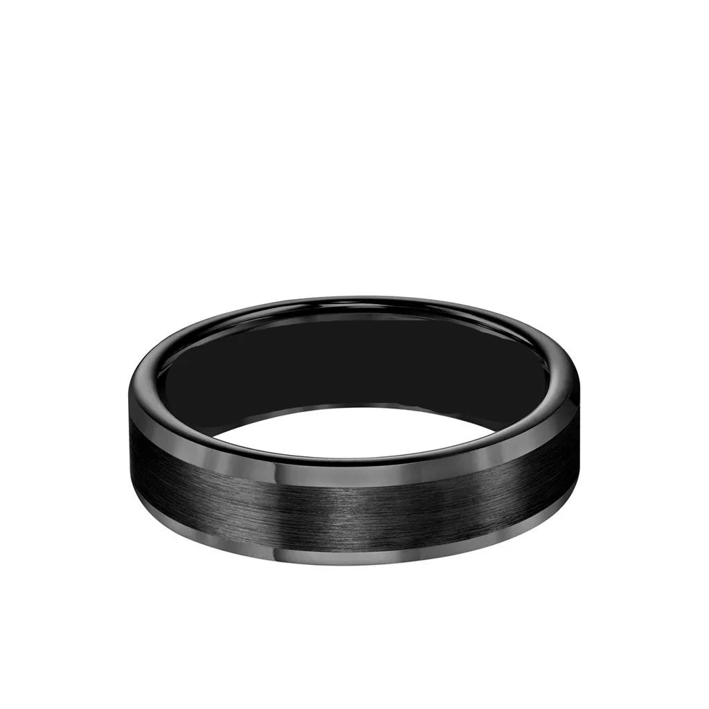 6mm Unisex Flat Top Tungsten Band