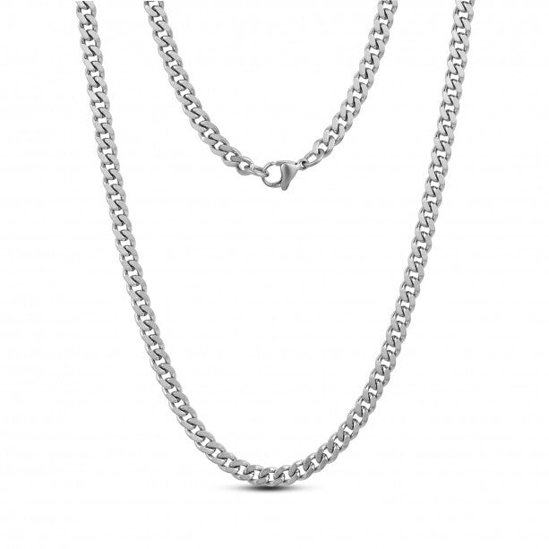 5mm Cuban Link Stainless Steel Necklace
