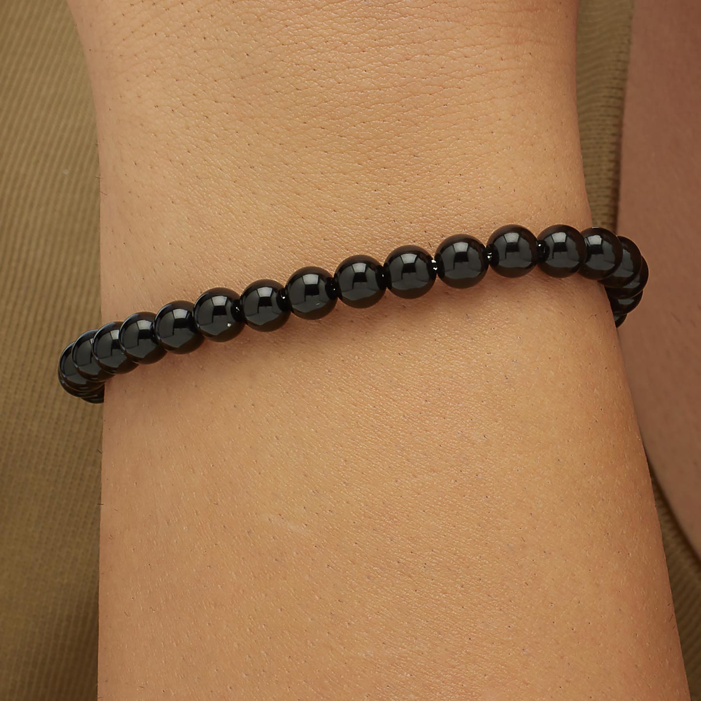 Stainless Steel Black Onyx Bracelet
