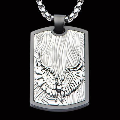 3mm Box Chain with Dog Tag Pendant