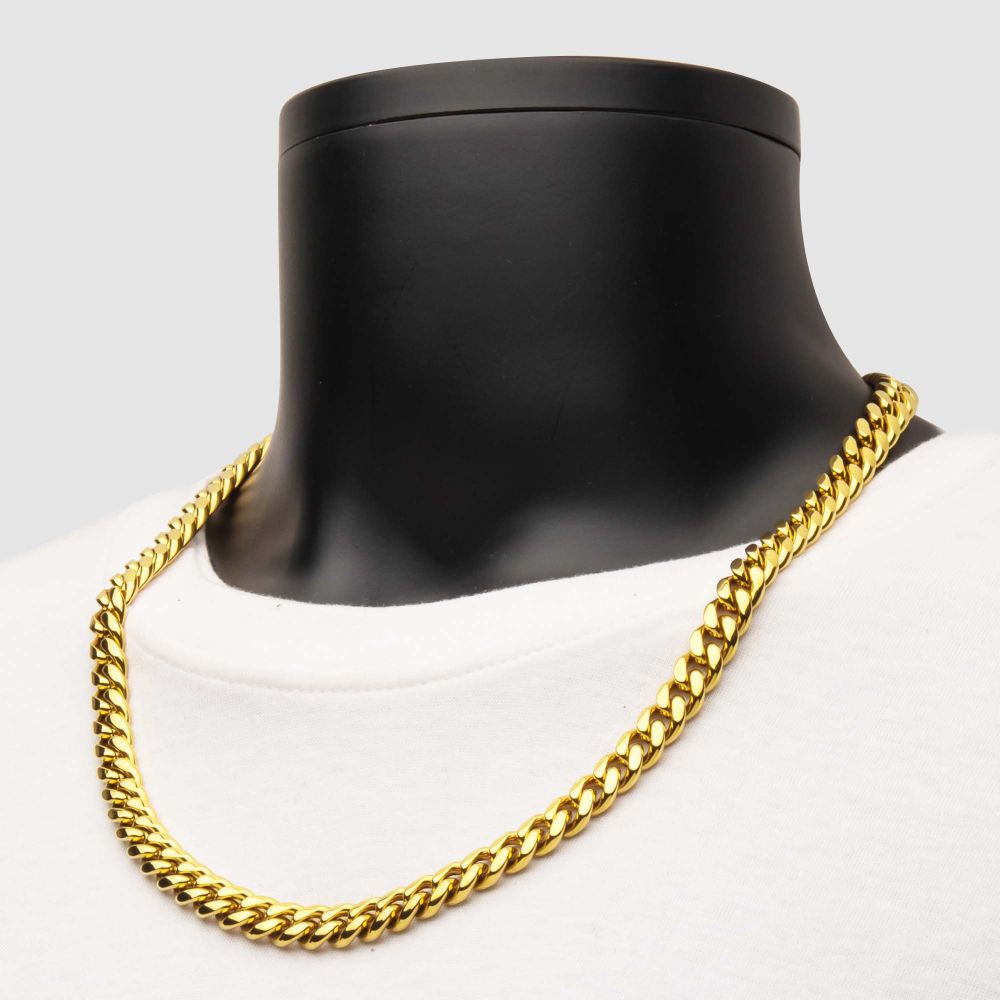 10mm Miami Cuban Stainless Steel Necklace