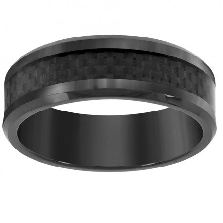 8mm Men's Carbon Fiber Tungsten Band