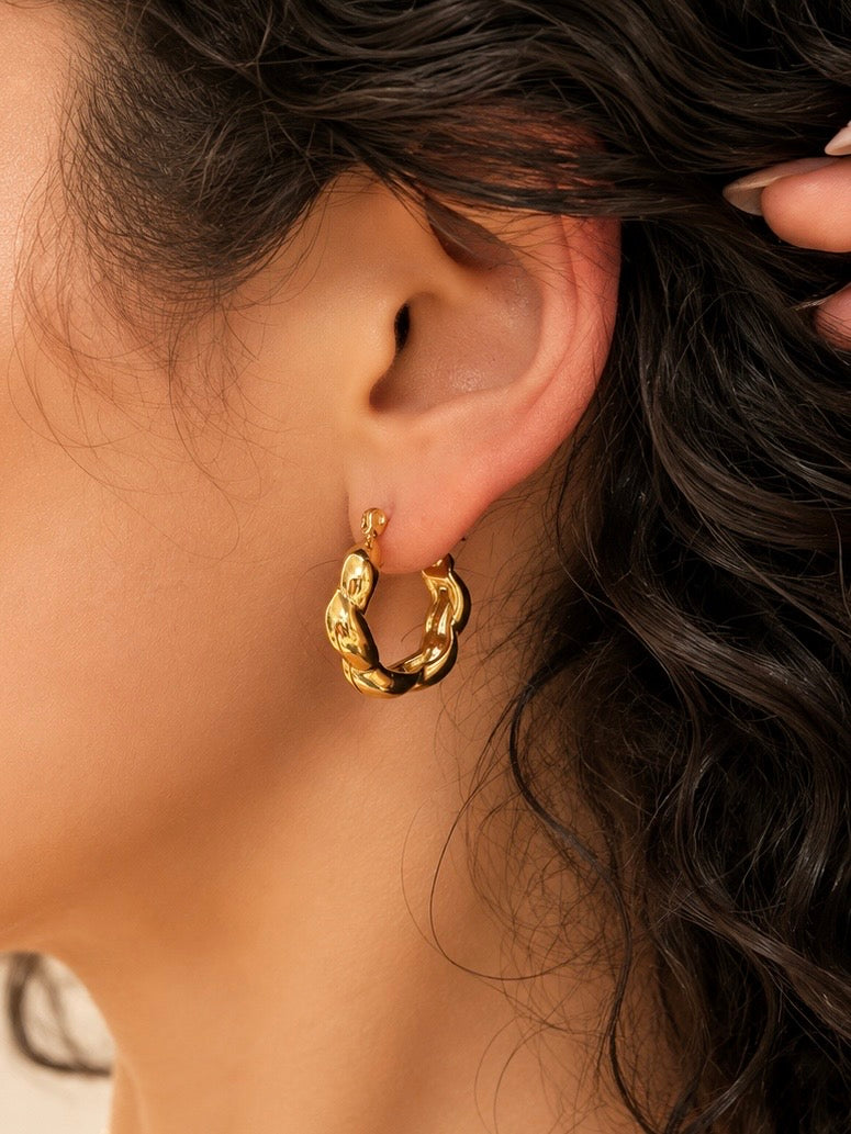 Stainless Steel Small Hoop Earrings