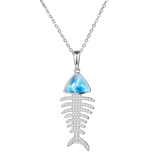 Silver 925 Fish Bone Pendant