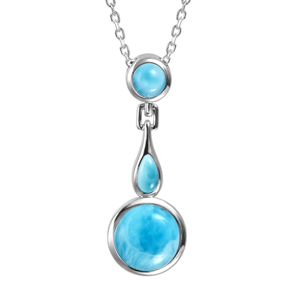 Sterling Silver 925 Larimar Pendant