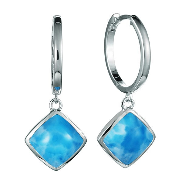 Larimar Sterling Silver Earrings