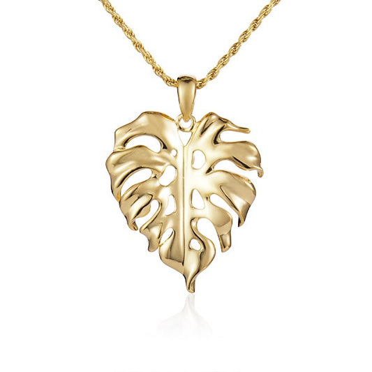 14K Yellow Gold Monstra Necklace