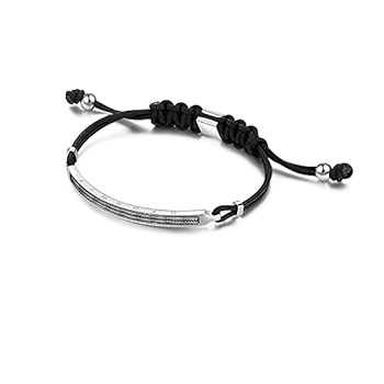 Stainless Steel & Nylon Bracelet