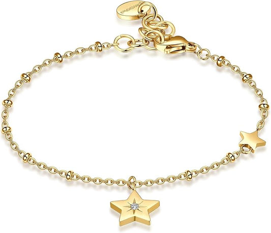 Women's Star Charmed Chain Bracelet