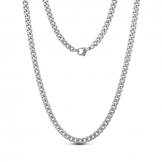 5mm Cuban Link Stainless Steel Necklace