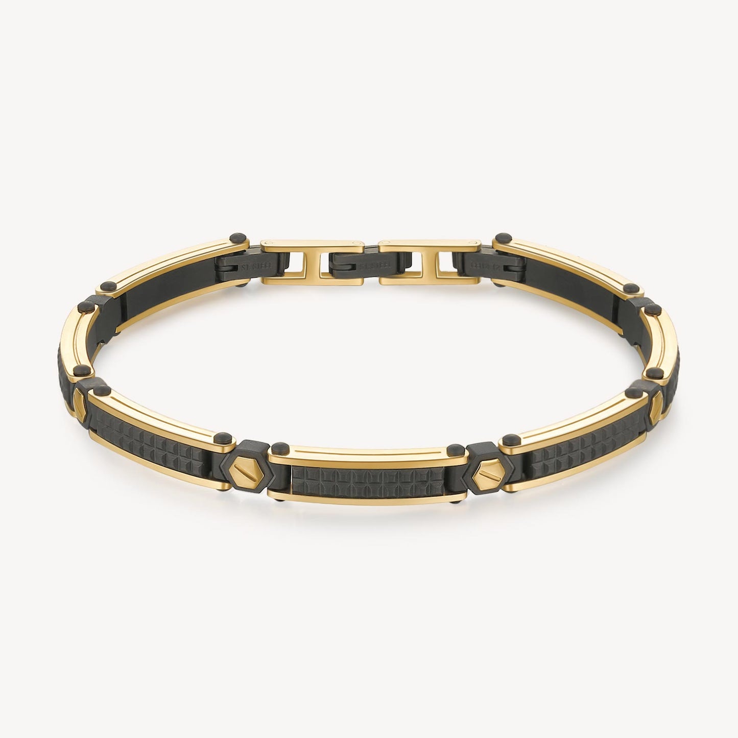 Stainless steel Backliner 2 tone Bracelet