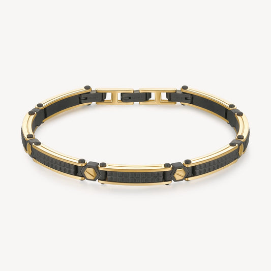 Stainless steel Backliner 2 tone Bracelet