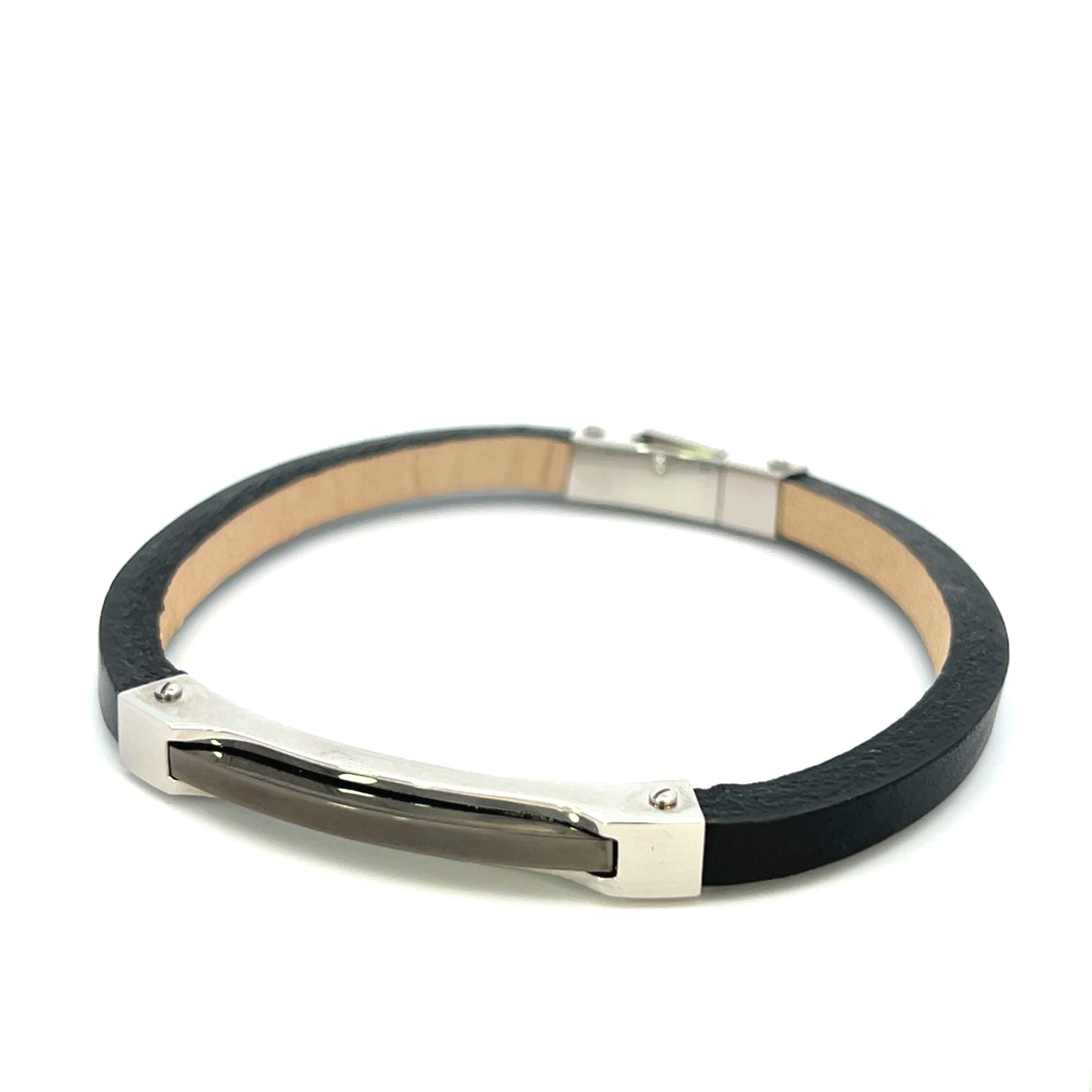 Stainless Steel Leather Bracelet