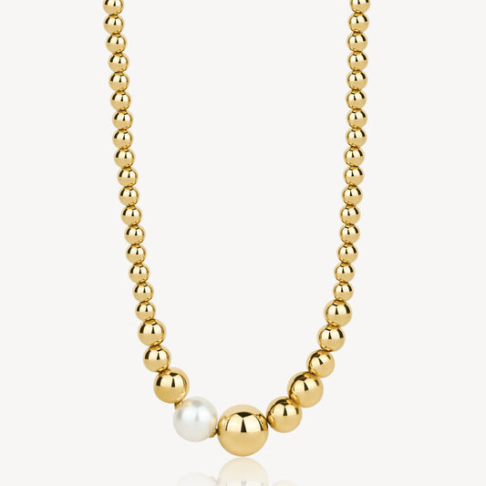 Women's Gold Pearl Necklace