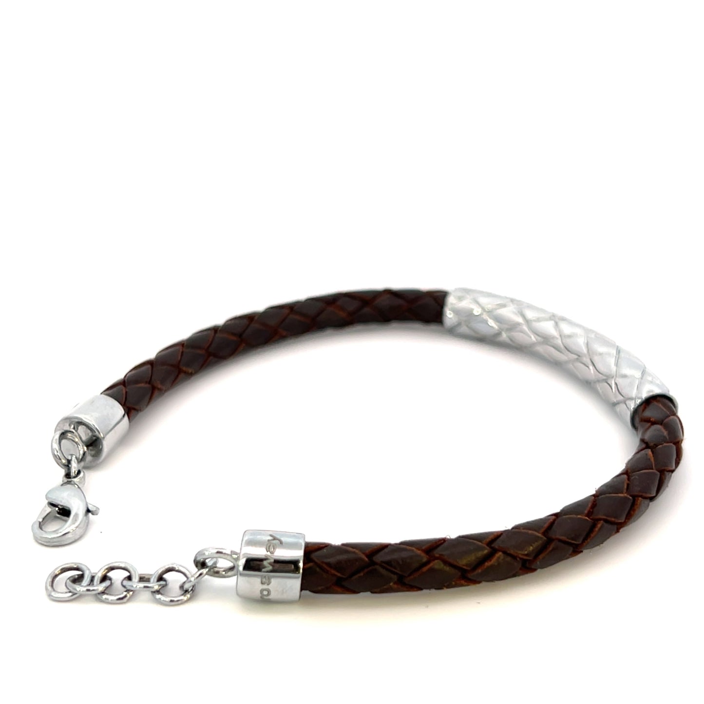 Stainless Steel Leather Bracelet