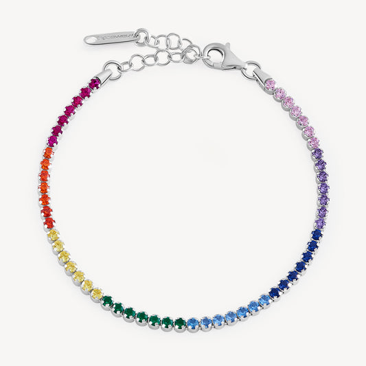 Women's Multicolored Tennis Bracelet