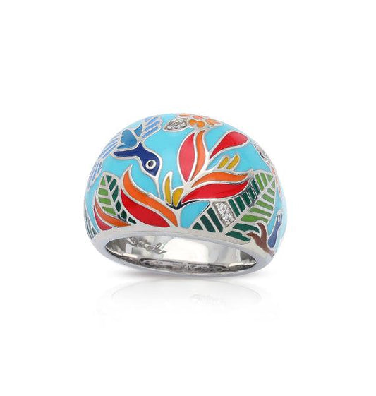 Belle Étoile Silver Ring - Hummingbird Ring