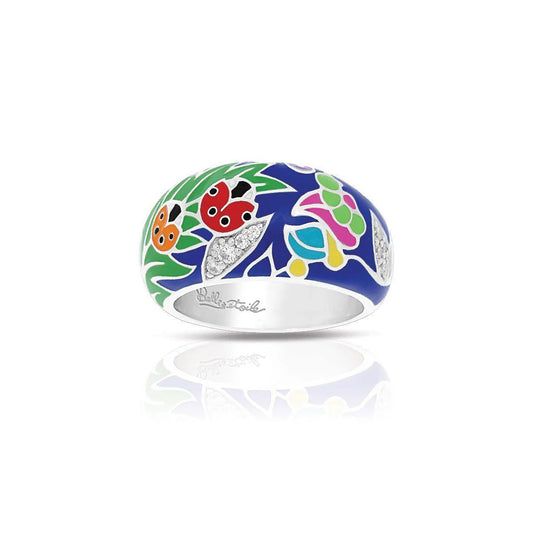Belle Étoile Silver Ring - Ladybug Ring