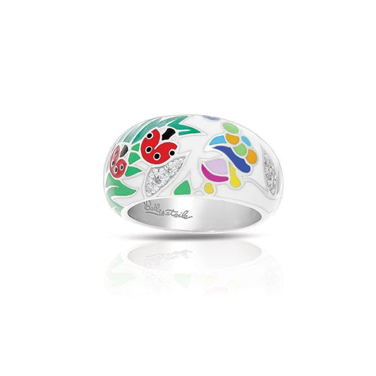 Belle Étoile Silver Ring - Ladybug Ring