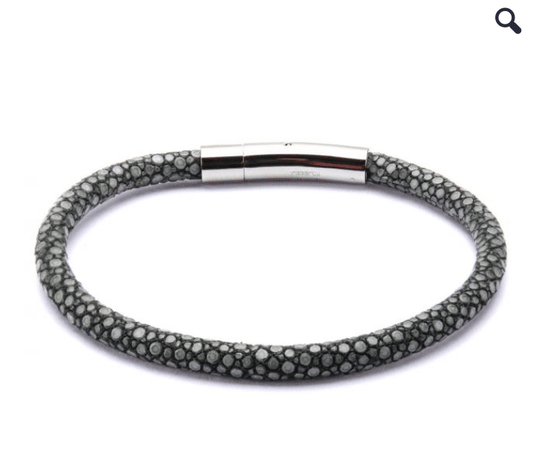 Stingray Leather Steel Bracelet