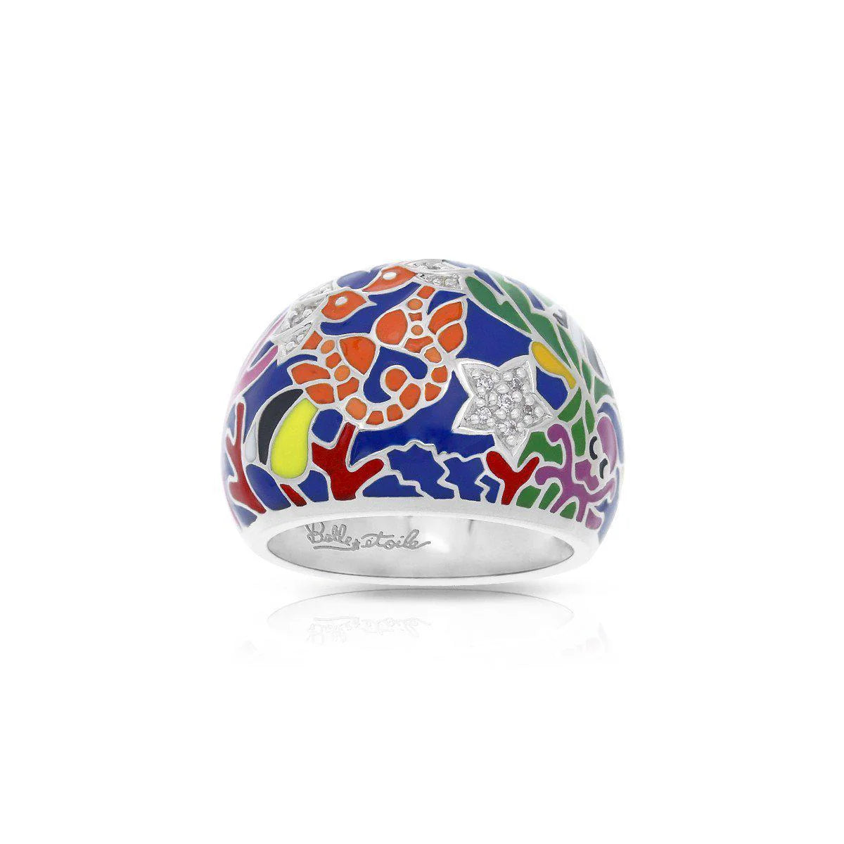 Belle Étoile Silver Ring - Seahorse Ring