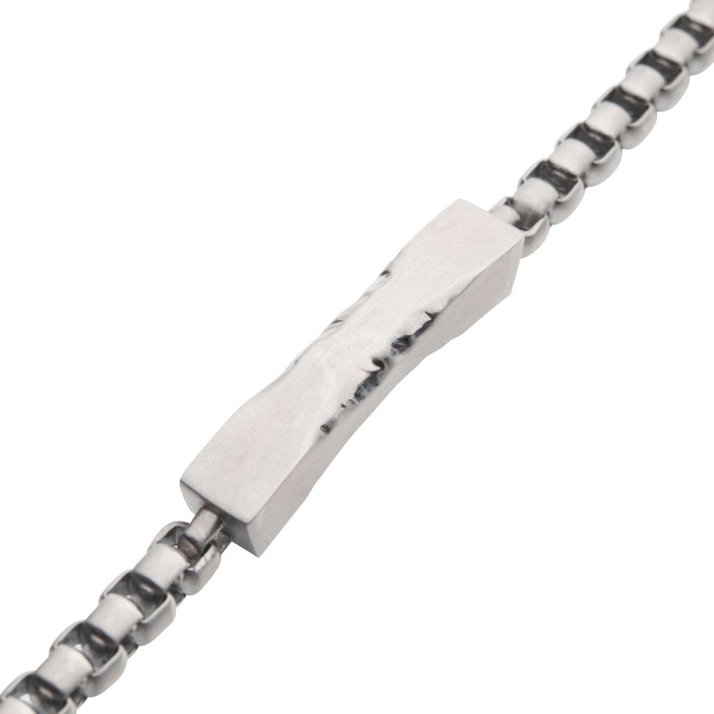 Stainless Steel Engravable Box Chain Bracelet