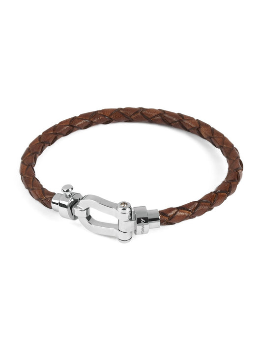 Stainless Steel Leather Bracelet