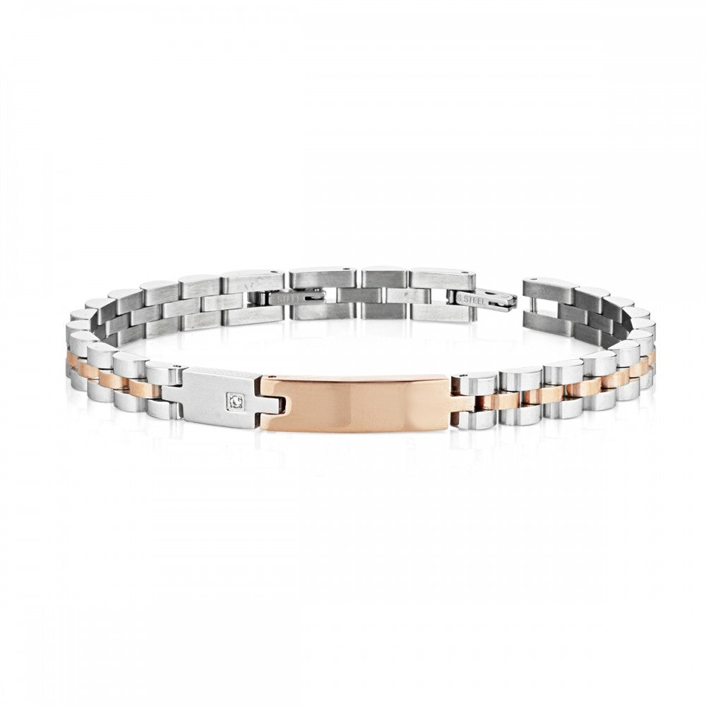 Men's Two Tone Steel Bracelet