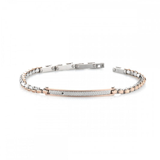 Men's Two Tone Steel Bracelet