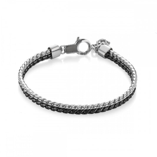 Stainless Steel and Black PVD Bracelet