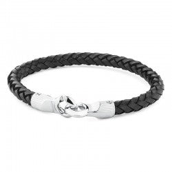 Stainless Steel Leather Bracelet