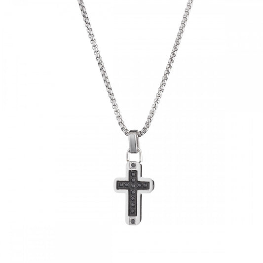 Stainless Steel Cross Pendant with Necklace