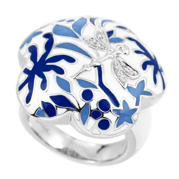 Belle Étoile Silver Ring - Porcelain Ring