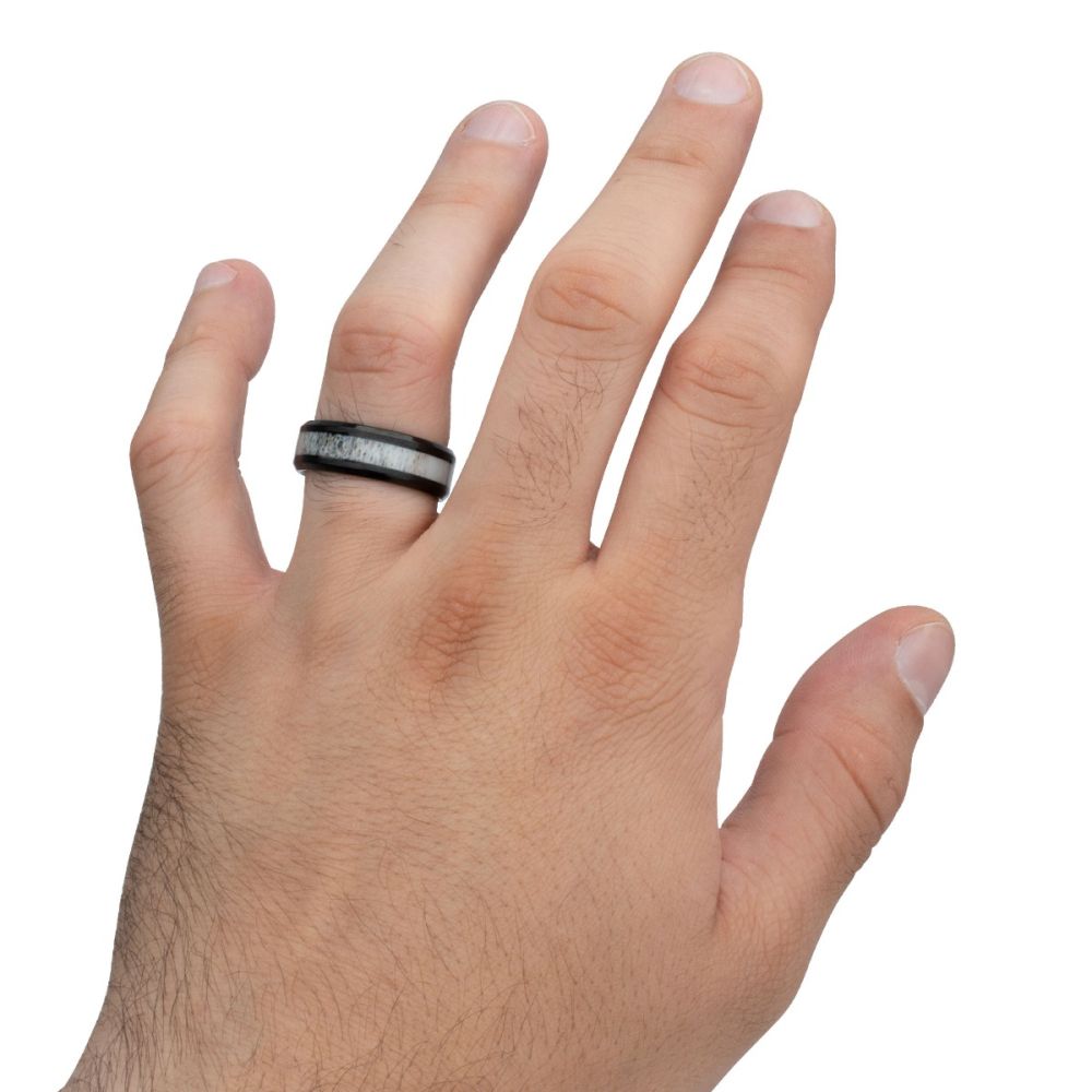 Black Stainless Steel Ring