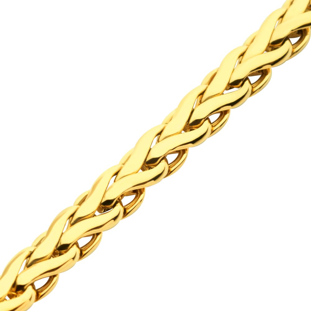 4.5mm Spiga Link Stainless Steel Bracelet