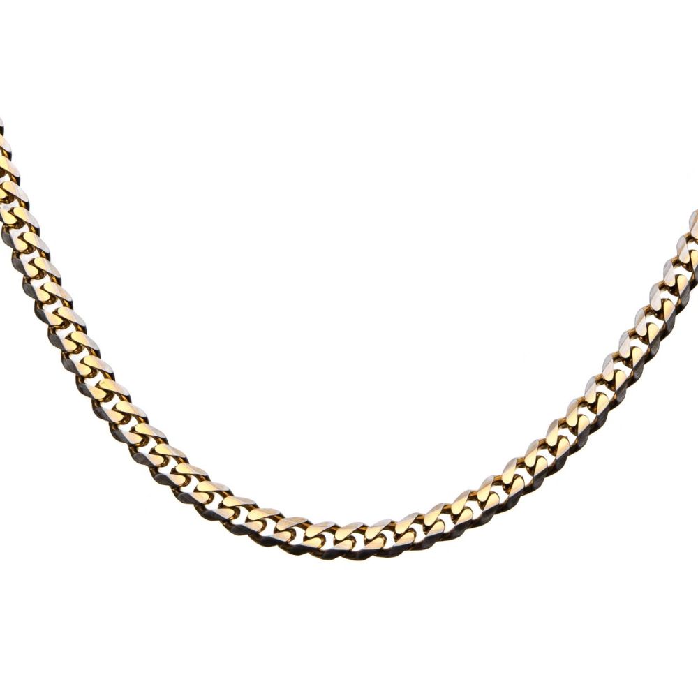 8mm Miami Cuban 2 Tone Necklace