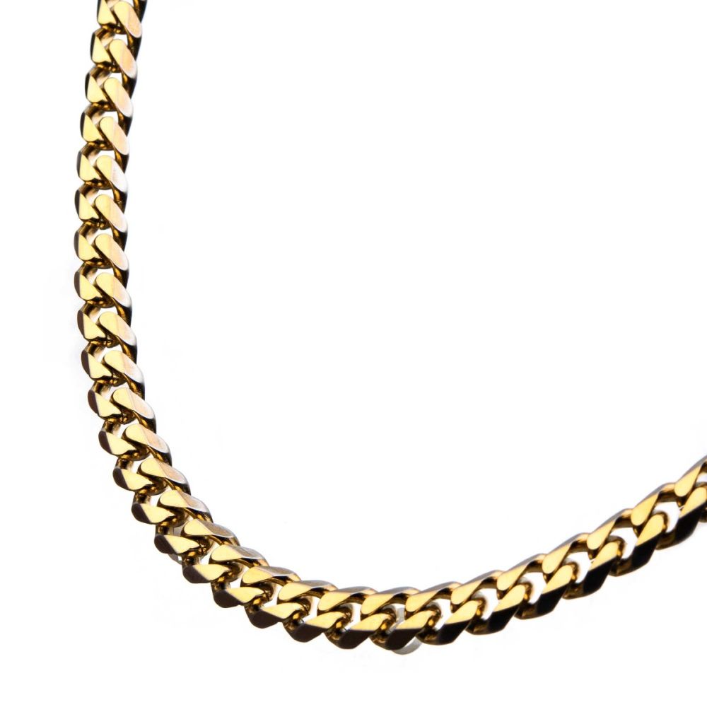 8mm Miami Cuban 2 Tone Necklace