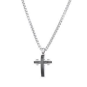 Stainless Steel Cross Pendant with Necklace